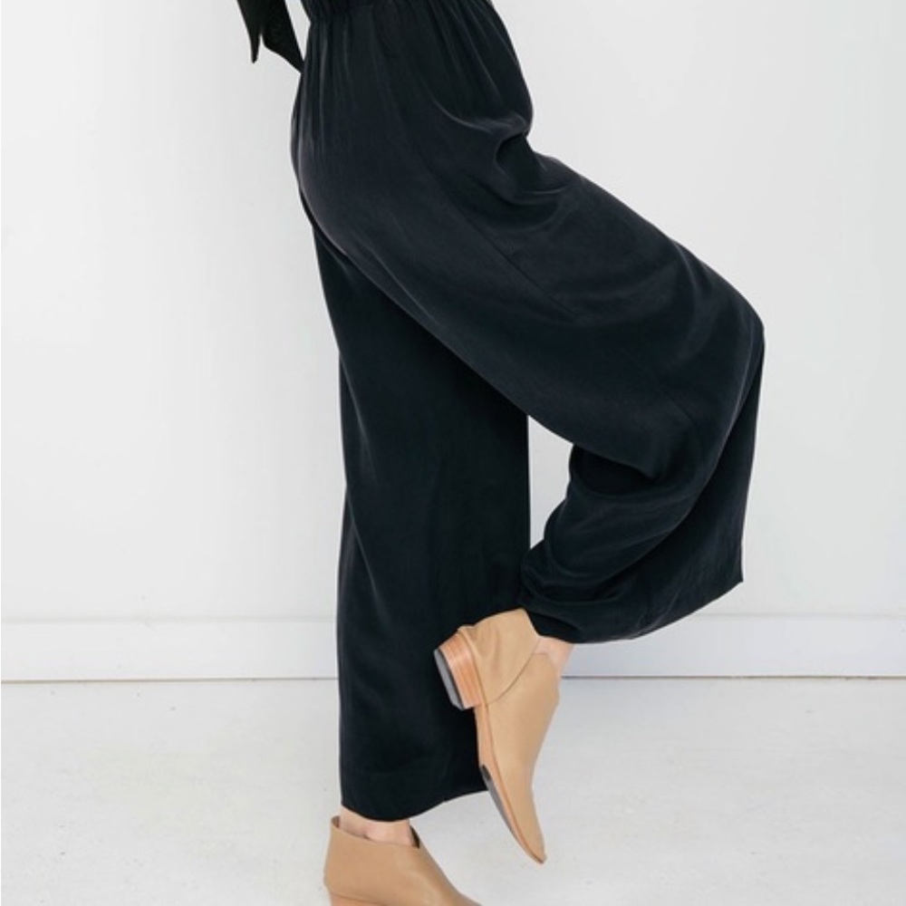 Elizabeth Suzann Florence pants Black Silk Medium tall